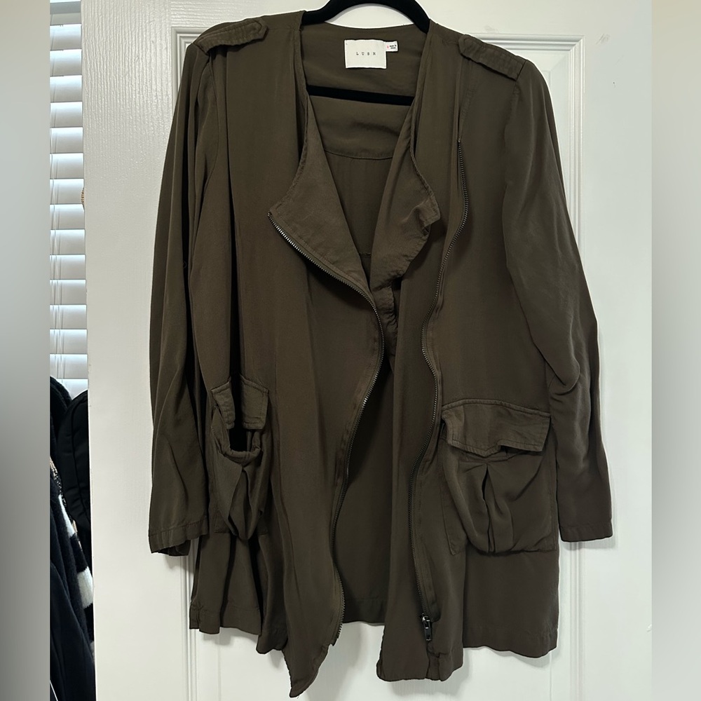 Lush Army Green Utility Jacket